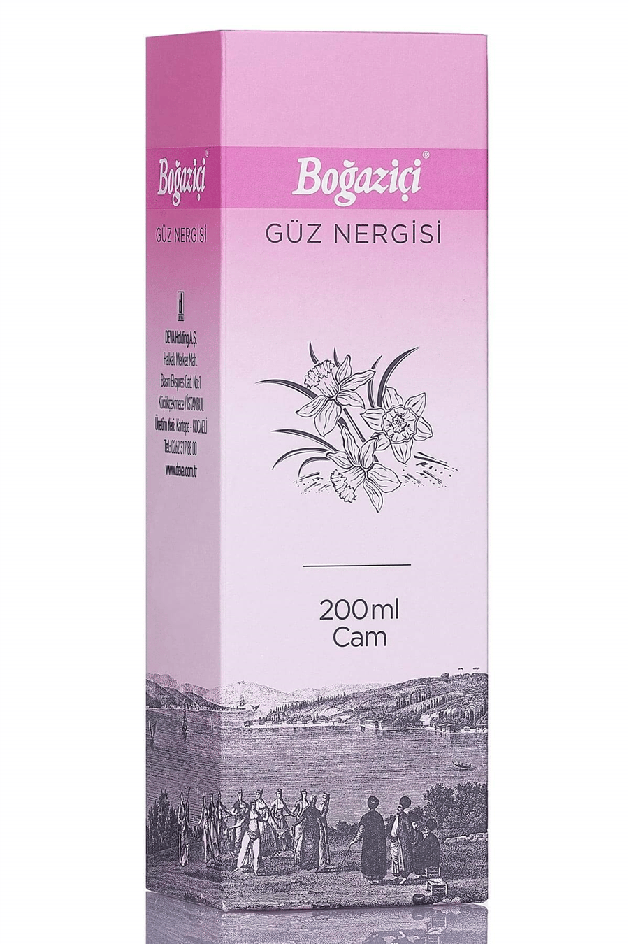 Güz Nergisi Kolonyası Cam Şişe 200ml Dökme Kolonya 80 Derece Kolonya