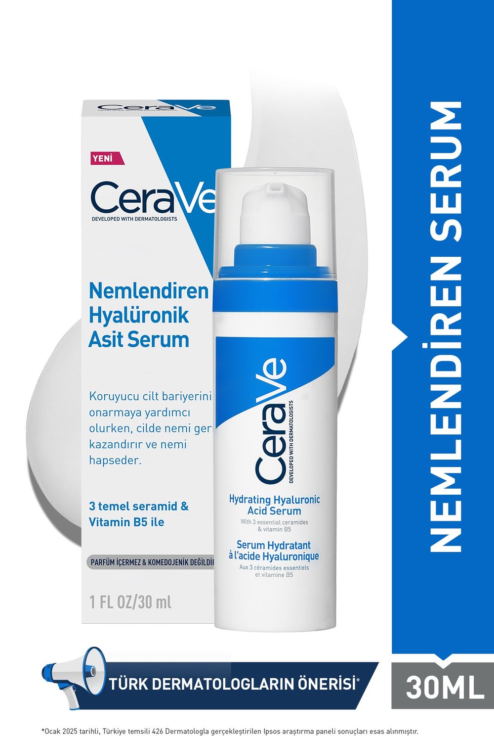 HYALÜRONİK ASİT İÇERİKLİ NEMLENDİRİCİ YÜZ BAKIM SERUMU 30 ML