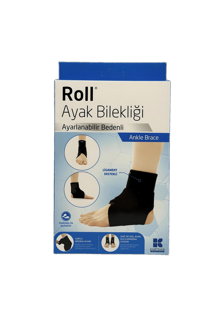 Ligament Destekli Ayak Bilekliği ( Ayarlanabilir Bedenli )