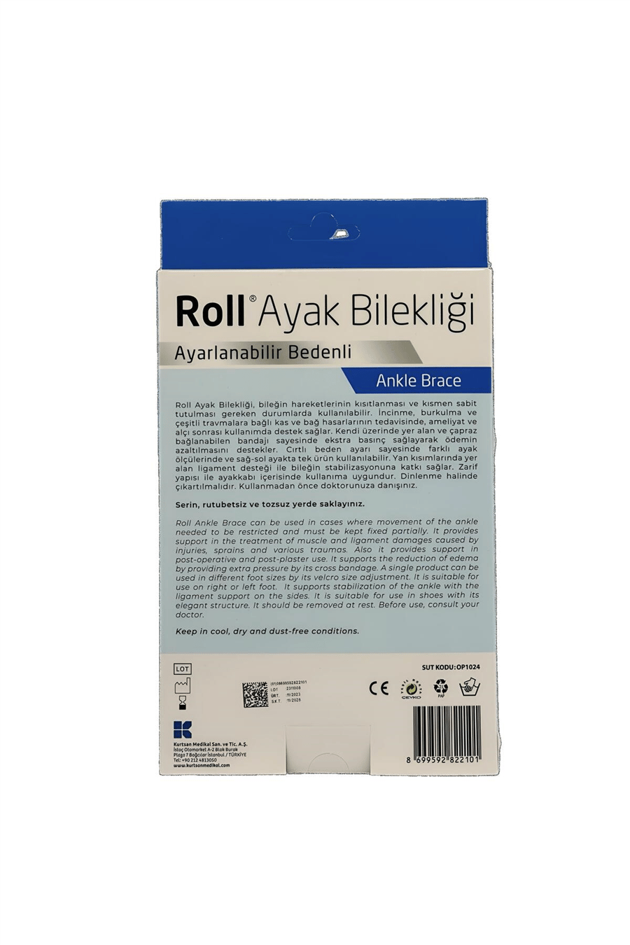 Ligament Destekli Ayak Bilekliği ( Ayarlanabilir Bedenli )