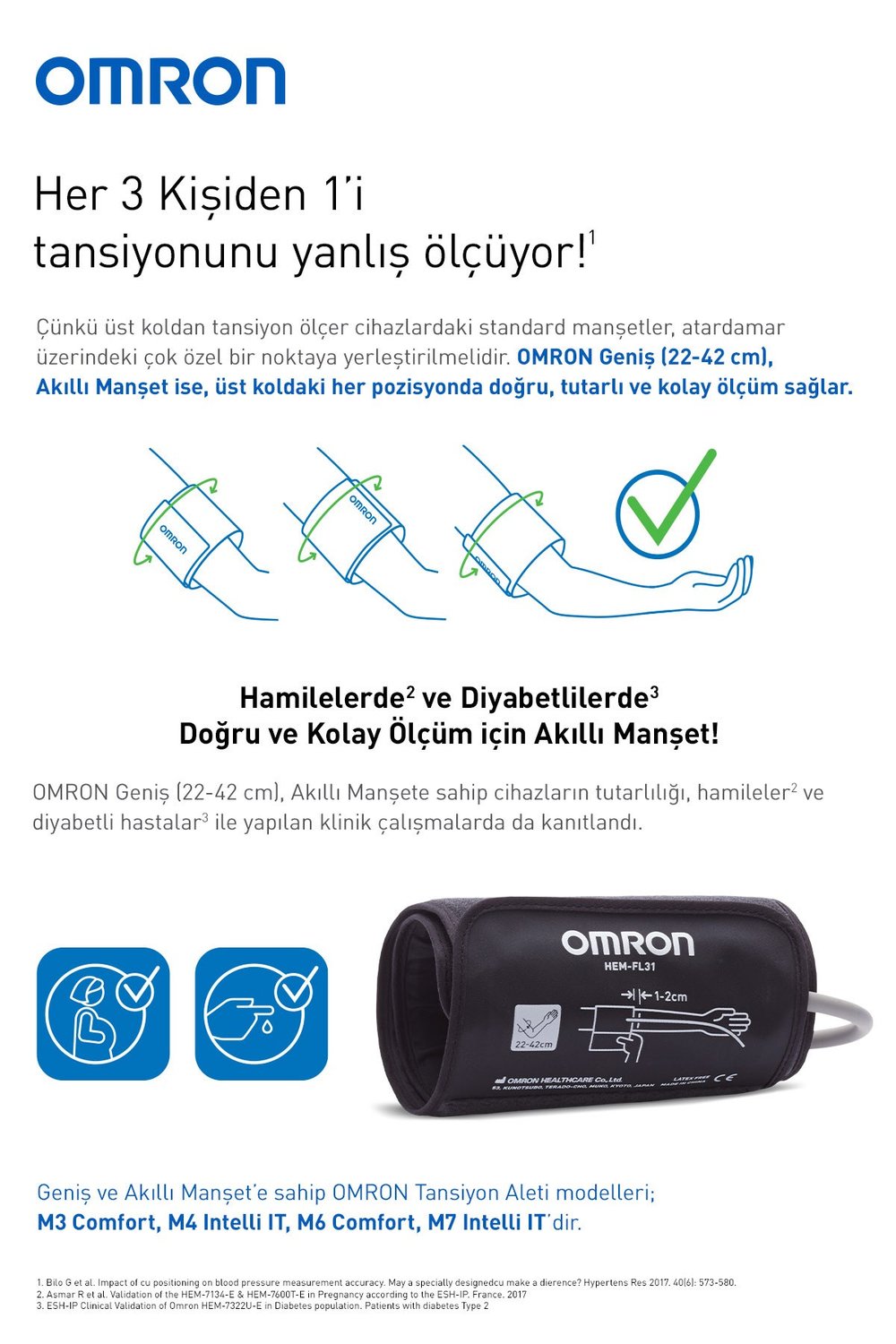 M7 Intelli IT Üst Koldan Dijital Pilli Tansiyon Aleti – AFib Göstergeli, Bluetooth, Akıllı Manşetli