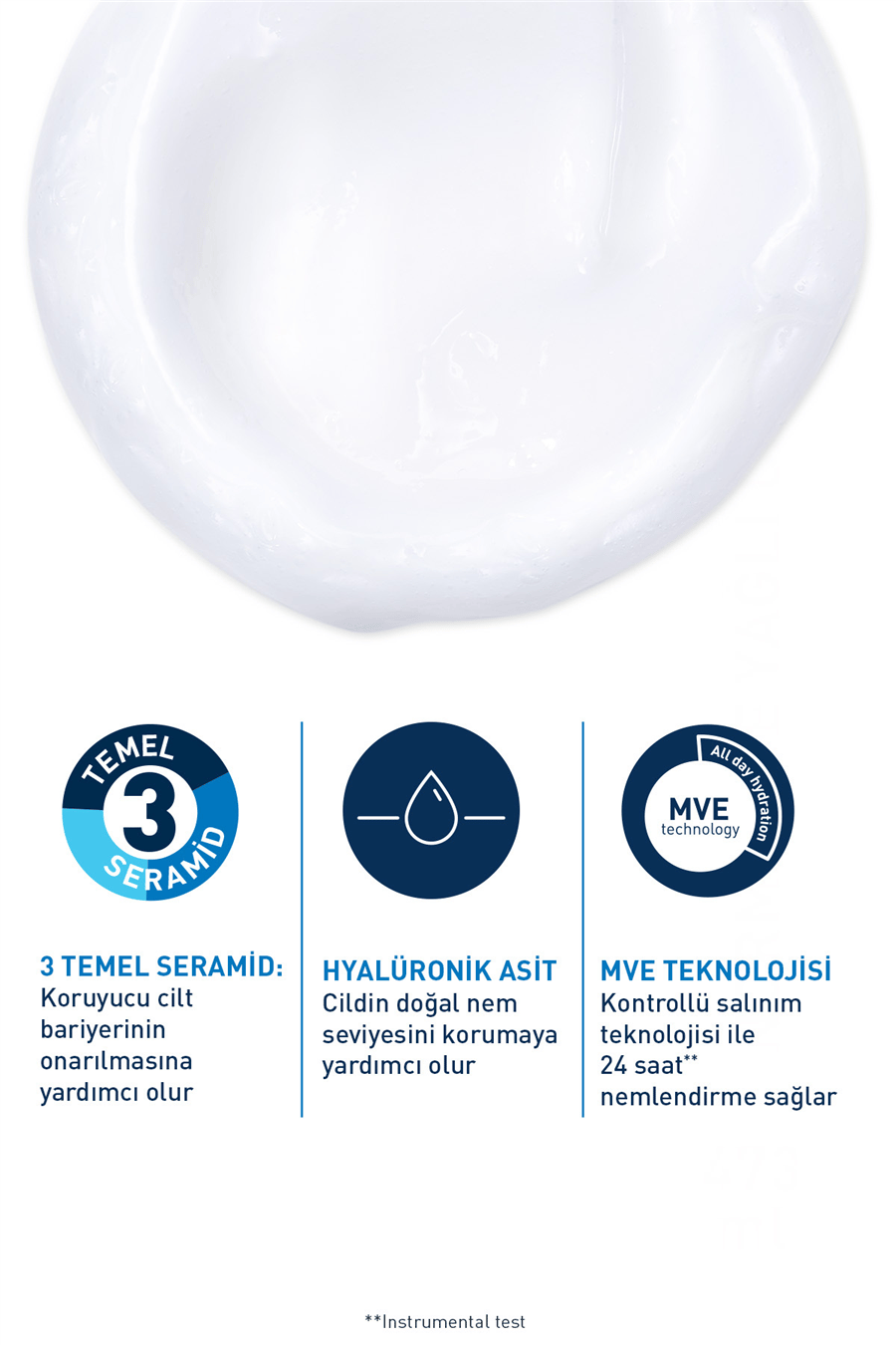 Normal ve Kuruya Dönük Ciltler için Seramid & Hyalüronik Asit İçeren Nemlendiren Temizleyici 236ml