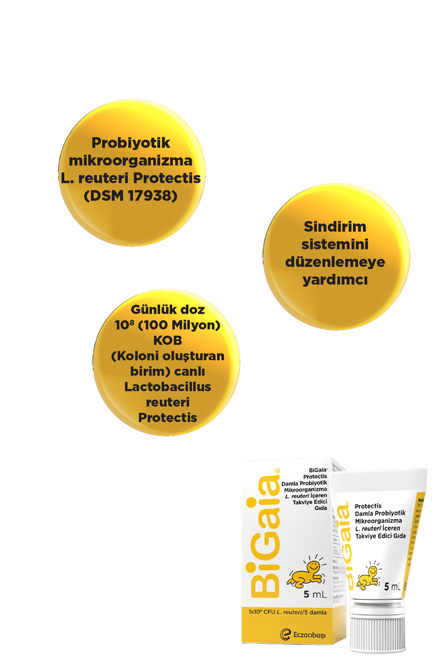 Probiyotik Damla 5 mL - 1 Aylık Kullanım - Sindirim Sistemi&Bağışıklık&Bağırsak Desteği