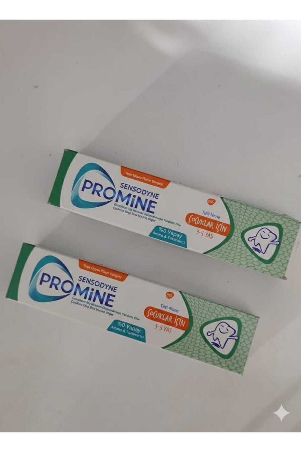 Promine 3-5 Yaş çocuklar İçin Yapay Aroma&Tatlandırıcı Diş Macunu 50ml x2 adet