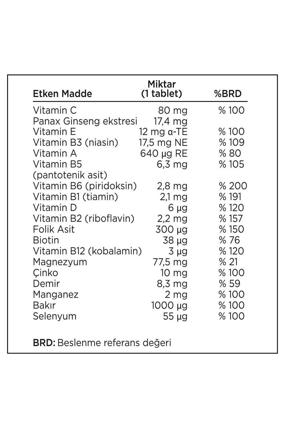 Vitality 30 Tablet