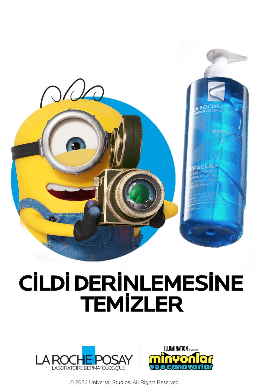 Yağlı ve Akneye Eğilimli Ciltler için Effaclar Yüz Temizleme Jeli 400 ml