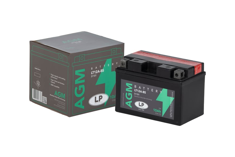 AGM AKÜ (LT12A-BS) / 10 A / KG: 3,29 / L:150 / W:88 / H:105 CCA: 175 / LP - LANDPORT / APRILIA / RSV4 RF / 1000cc