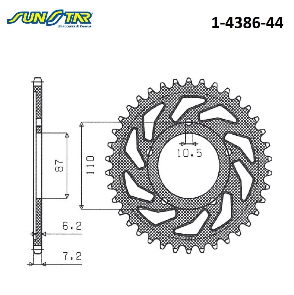 ARKA DİŞLİ / SUNSTAR / (DİŞLİ SAYISI : ORİJİNAL -4) / SUZUKI / GSF BANDIT / S / 650cc