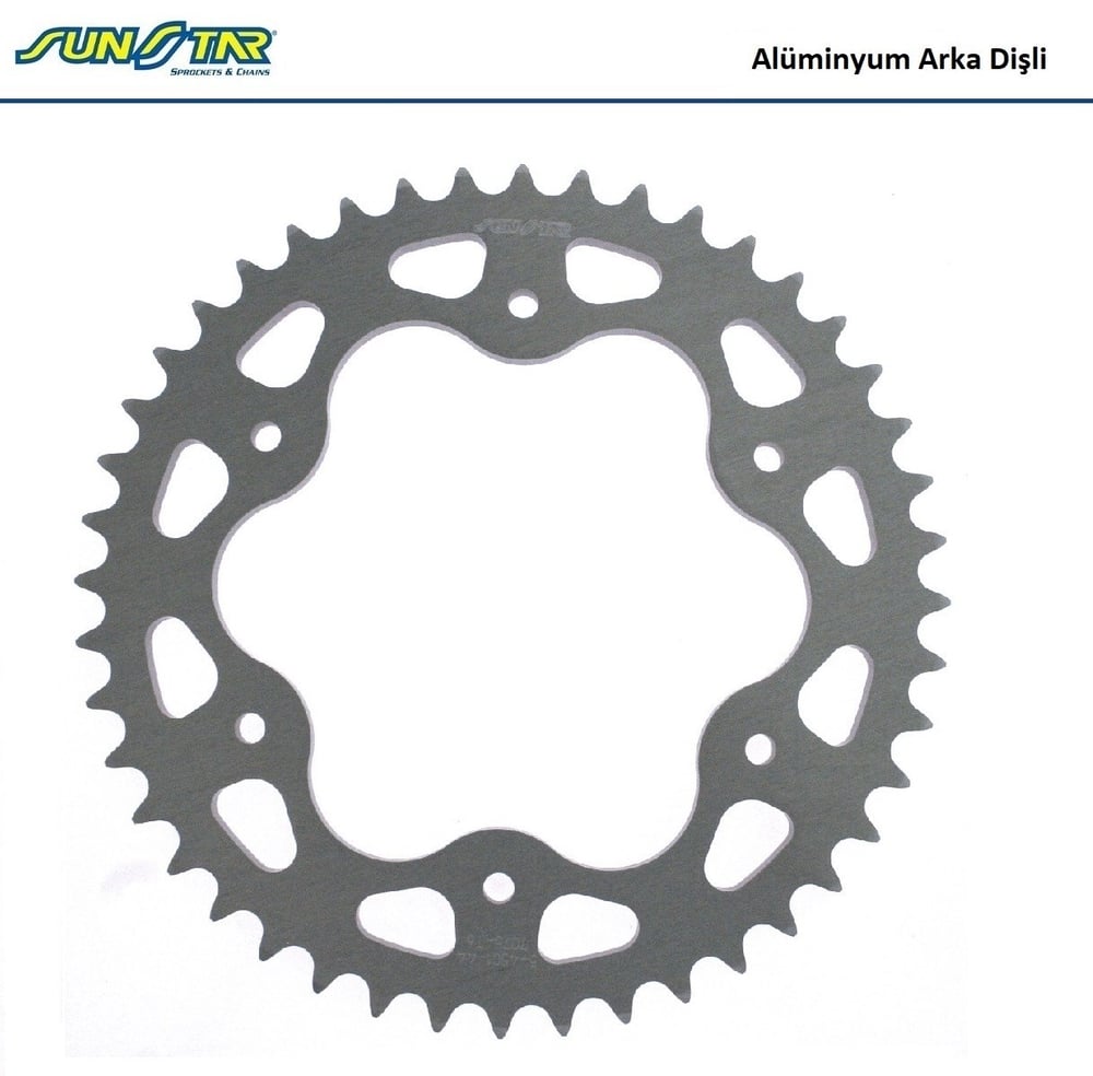 ARKA DİŞLİ ALÜMİNYUM / SUNSTAR / (DİŞLİ SAYISI : ORİJİNAL -2) / DUCATI / DIAVEL / 1200cc