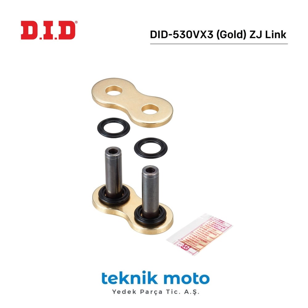 DID-530VX3 (GOLD) Z J BİRLEŞTİRİCİ BAKLA / DID / ŞİŞİRMELİ BİRLEŞTİRİCİ BAKLA / HONDA / CB 900F HORNET / 900cc