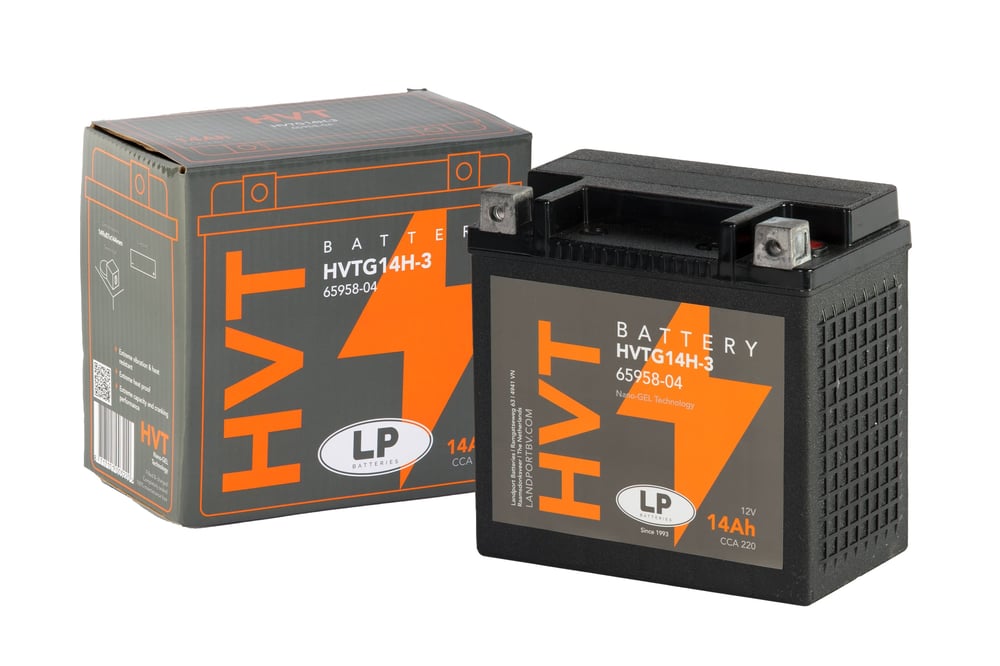 GEL AKÜ (MG HVTG14H-3) Harley D. / 14 A / KG: 4,6 / L:149 / W:87 / H:144 / CCA: 220 / LP - LANDPORT / HARLEY D. / SPORTSTER ROADSTER / 1200cc