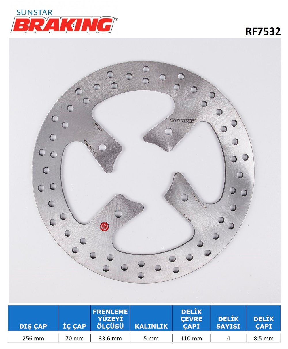 HONDA YUVARLAK ARKA DİSK / BRAKING / ARKA / HONDA / CROSSRUNNER / 800cc