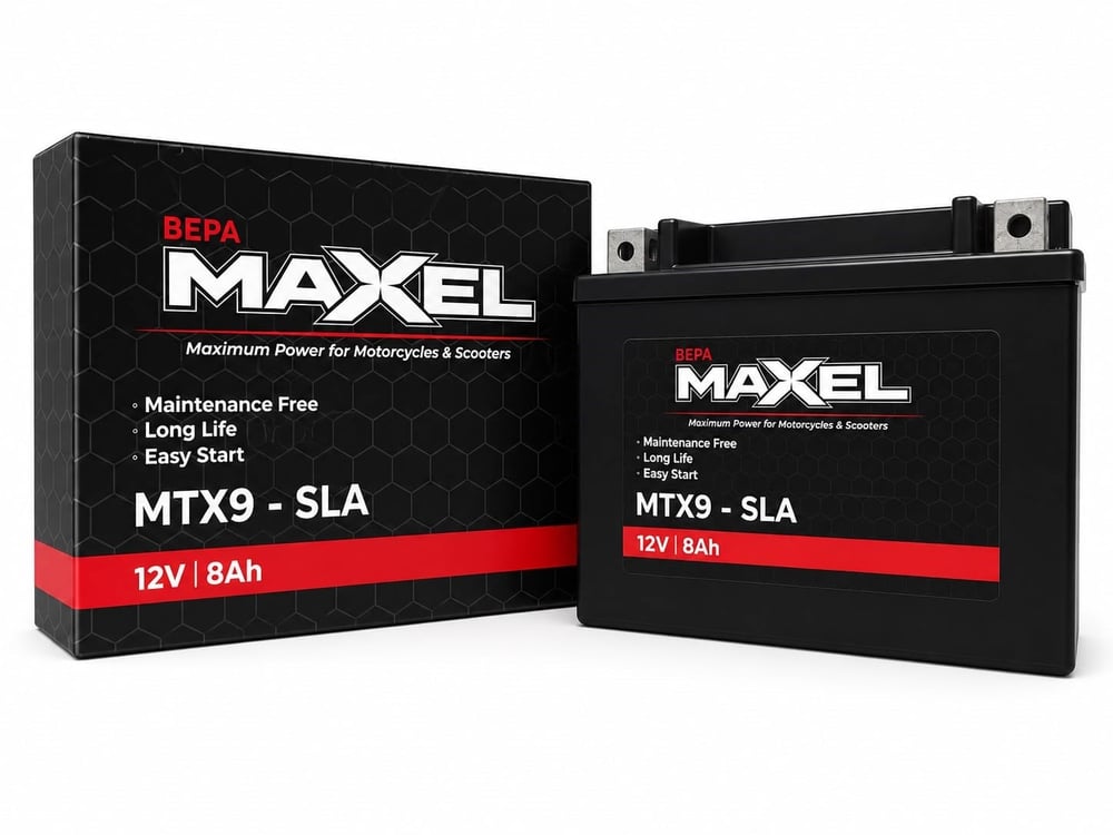 SLA AKÜ / 8 A / KG: 3 / L:150 / W:87 / H:105 CCA: 110 / MAXEL / APRILIA / RS 457 / 457cc