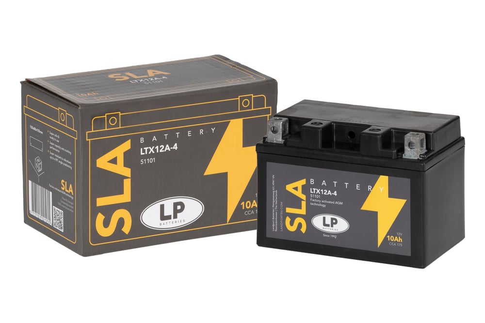 SLA AKÜ (MB LTX12A-4) / 10 A / KG: 3,29 / L:150 / W:88 / H:105 CCA: 175 / LP - LANDPORT / APRILIA / RSV4 RF / 1000cc