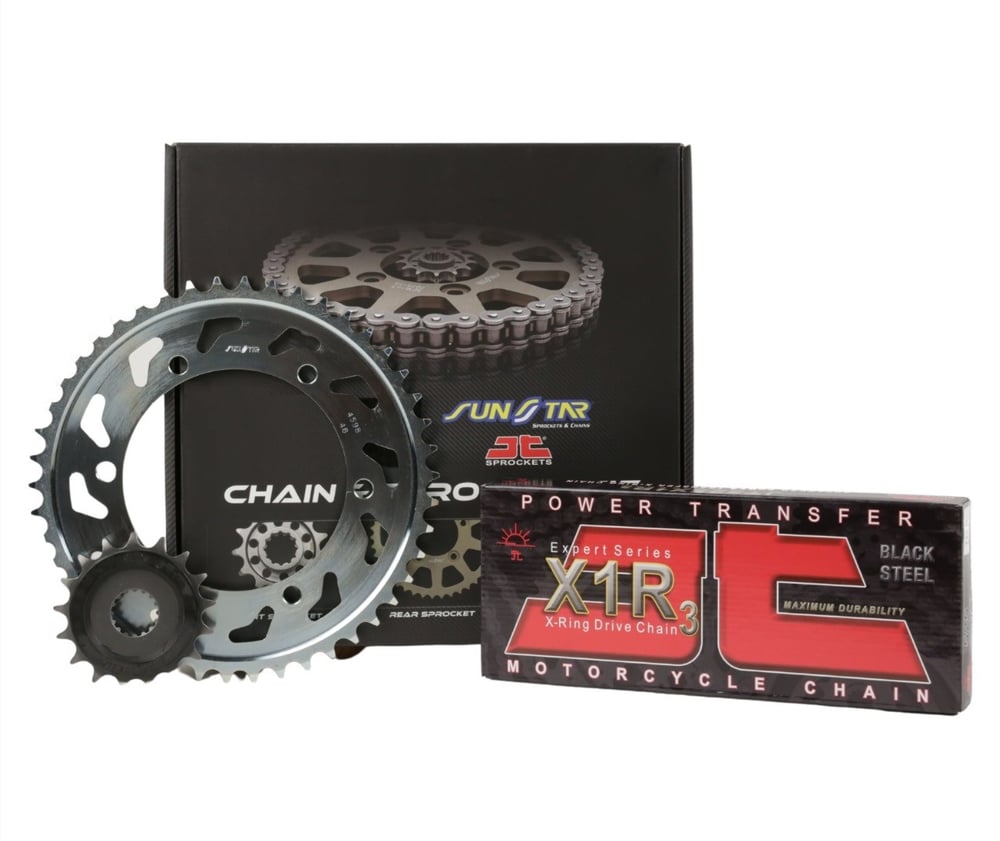 ZİNCİR DİŞLİ SETİ - CF MOTO MT (650 CC)  - (2022-2024) / JT ZİNCİRLİ SET / ZİNCİR : JT-520X1R3 (ÇELİK)-116 / DİŞLİ : (15T -46T) / CF MOTO / MT / 650cc