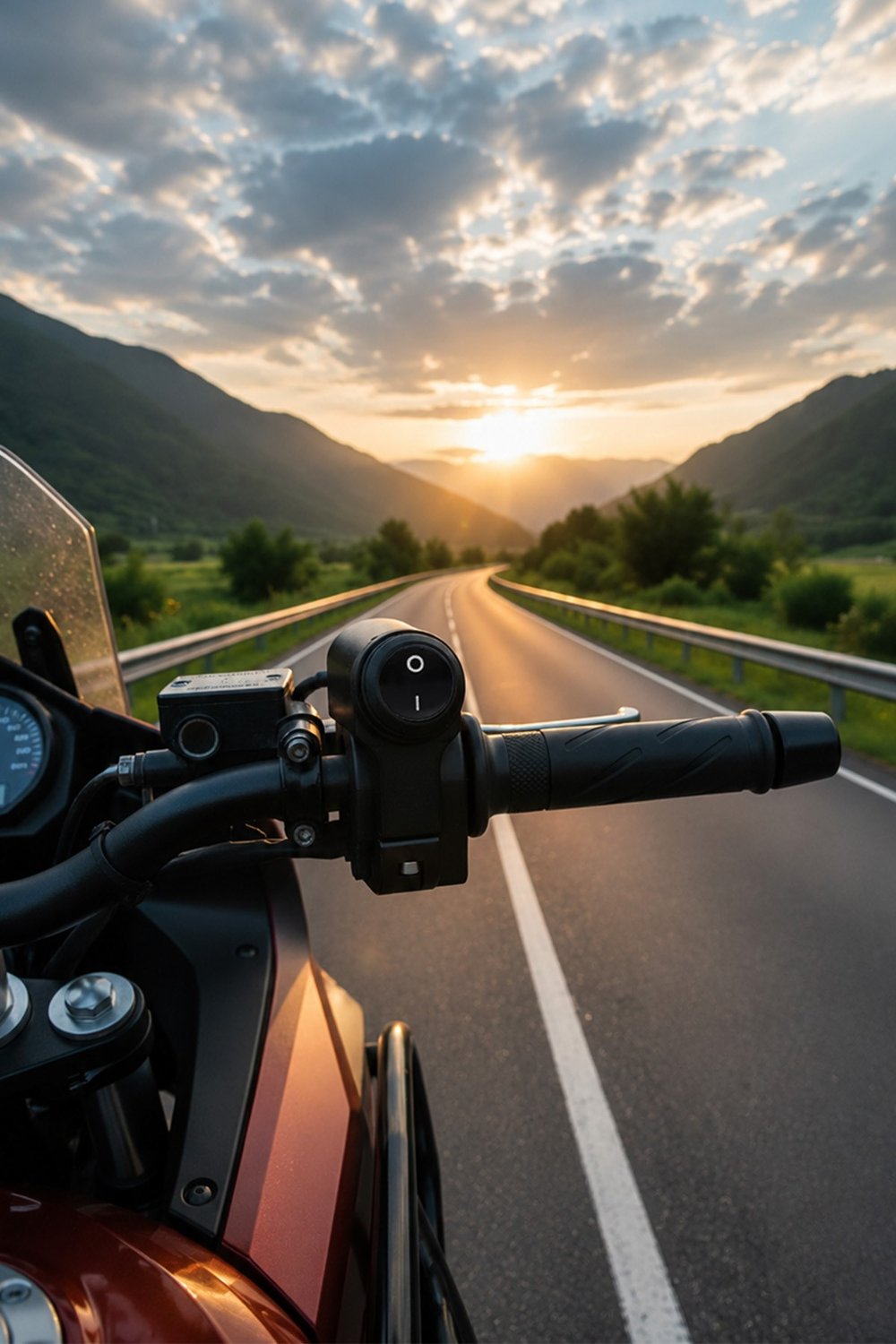 Gidon Anahtarı Tek Fonksiyonlu Aç Kapa Tuşlu Motosiklet Sis Farı Off Road Led Kontrol Switchi Gidon Bağlantılı Kablolu Demir Döküm Siyah Renk