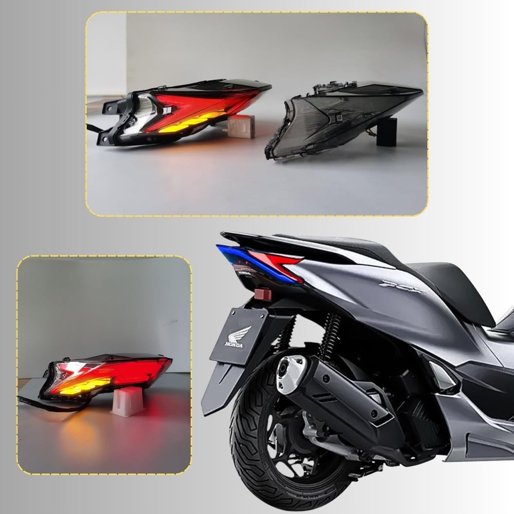 Honda Pcx Füme Stop Lambası Camı 2021-2024 Modellere Tam Uyumlu Modifiye Füme Stop Cam