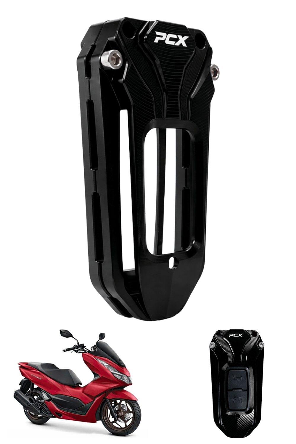 Honda Pcx Uyumlu Anahtar Kılıfı 2021-2026 Cnc Siyah