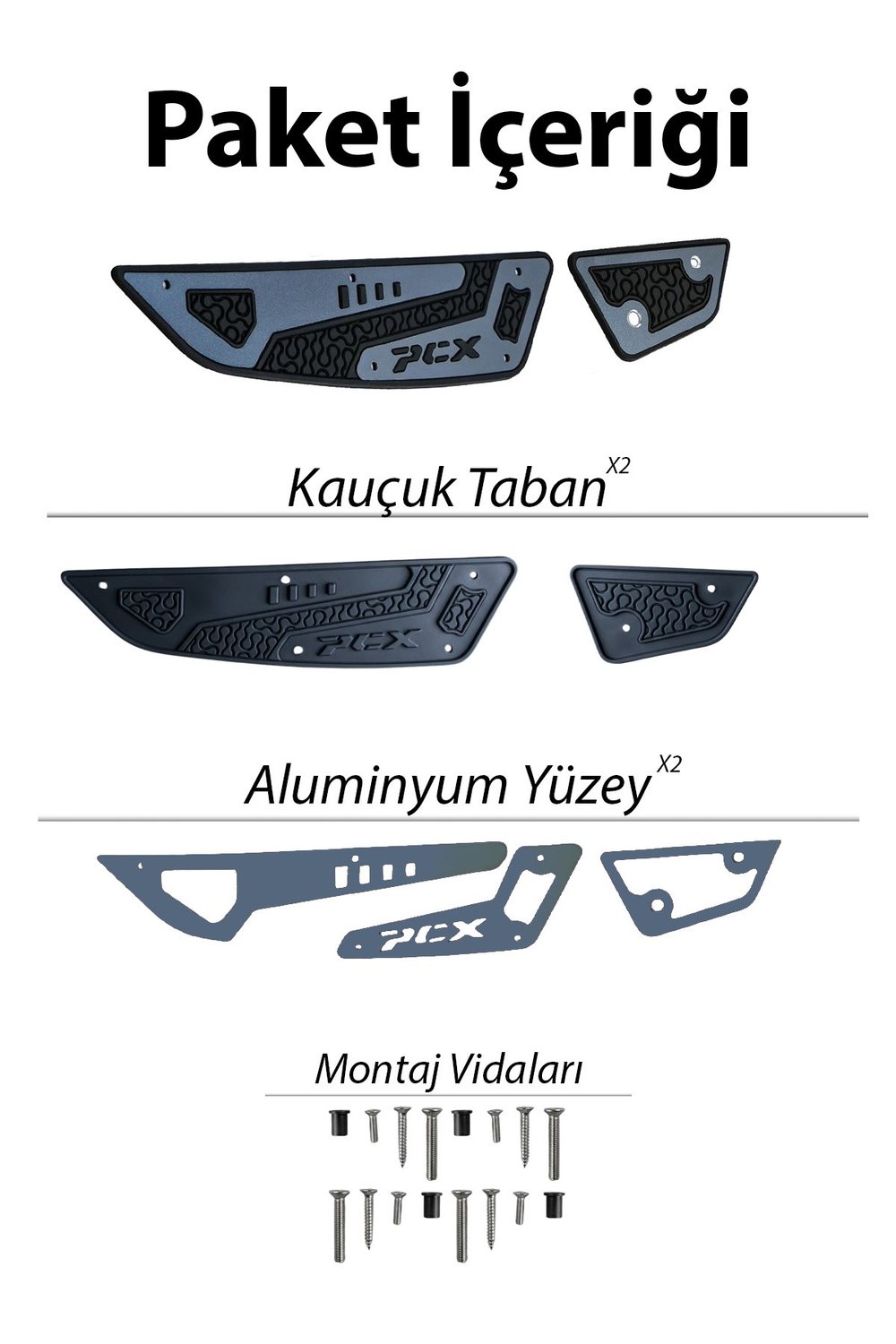 Honda Pcx Uyumlu Basamak Seti 2025 Cnc Titanyum