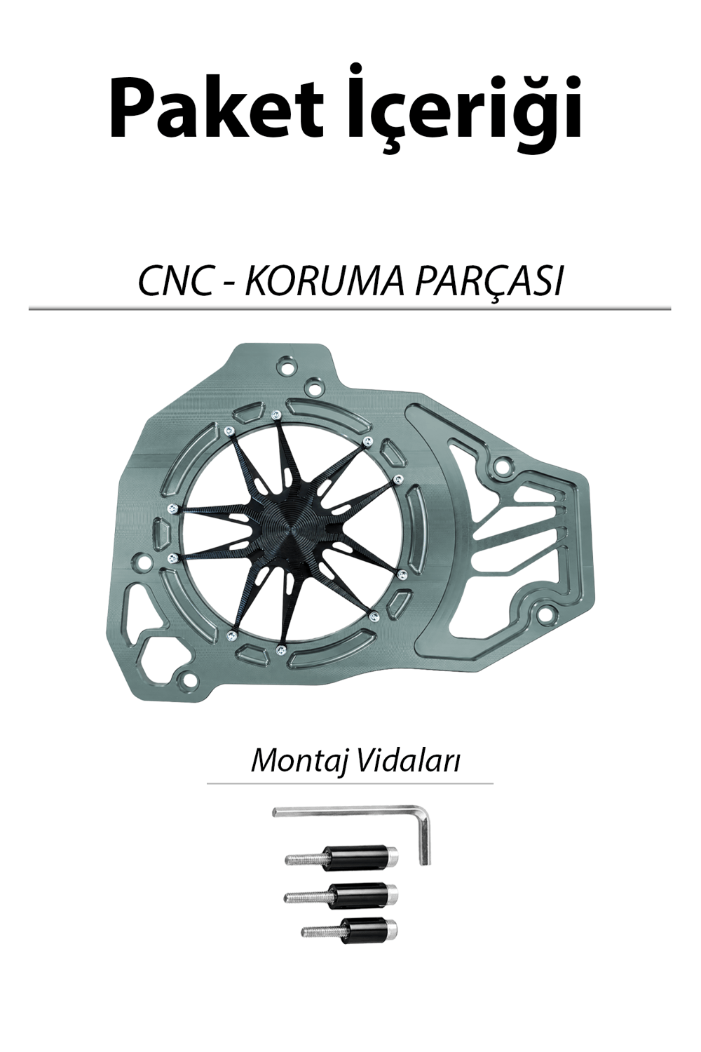 Honda Pcx Uyumlu Deniz Yıldızı Radyatör Koruması 2021-2026 Cnc Titanyum