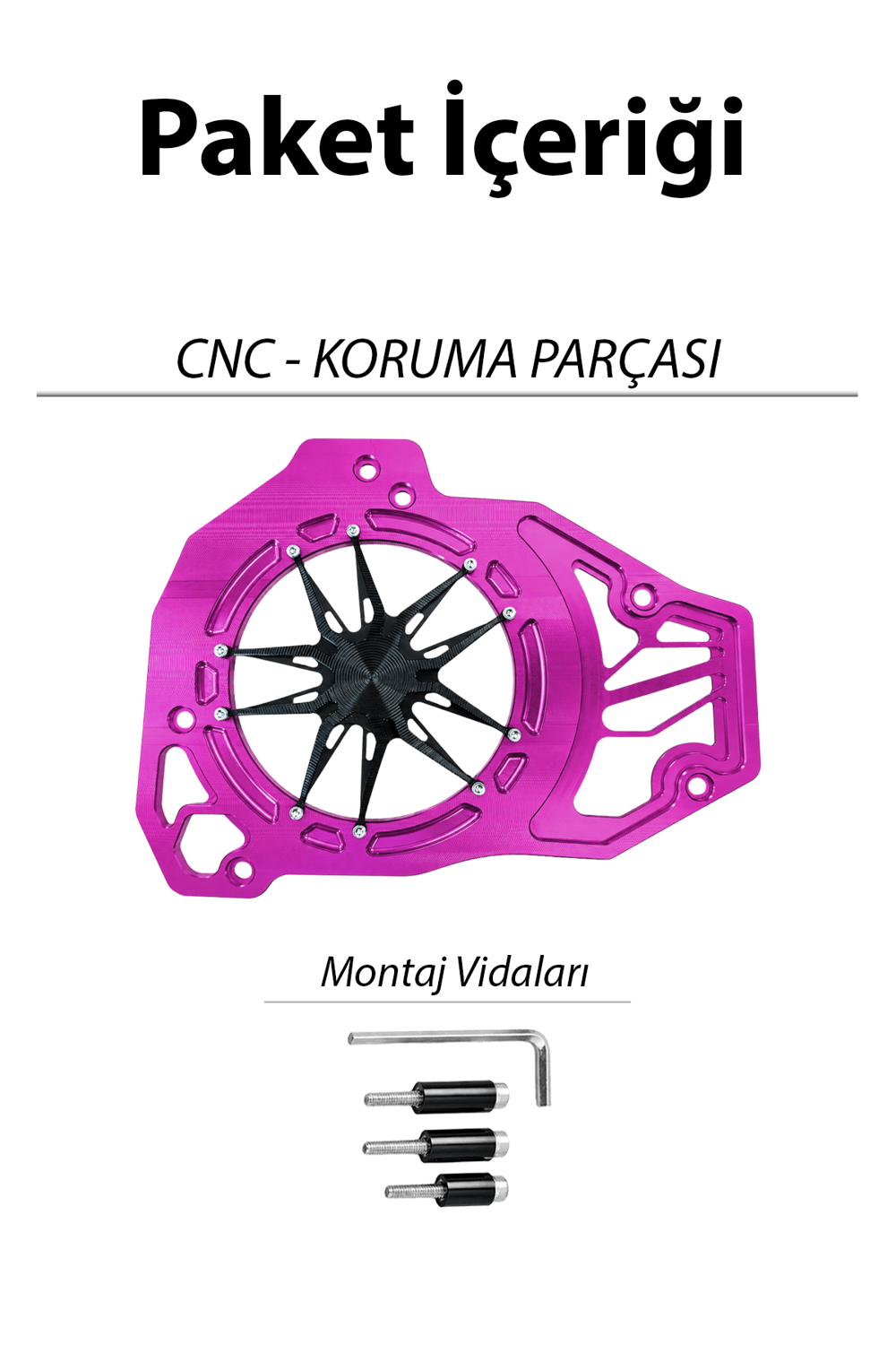 Honda Pcx Uyumlu Deniz Yıldızı Radyatör Koruması 2021-2026 Cnc Mor