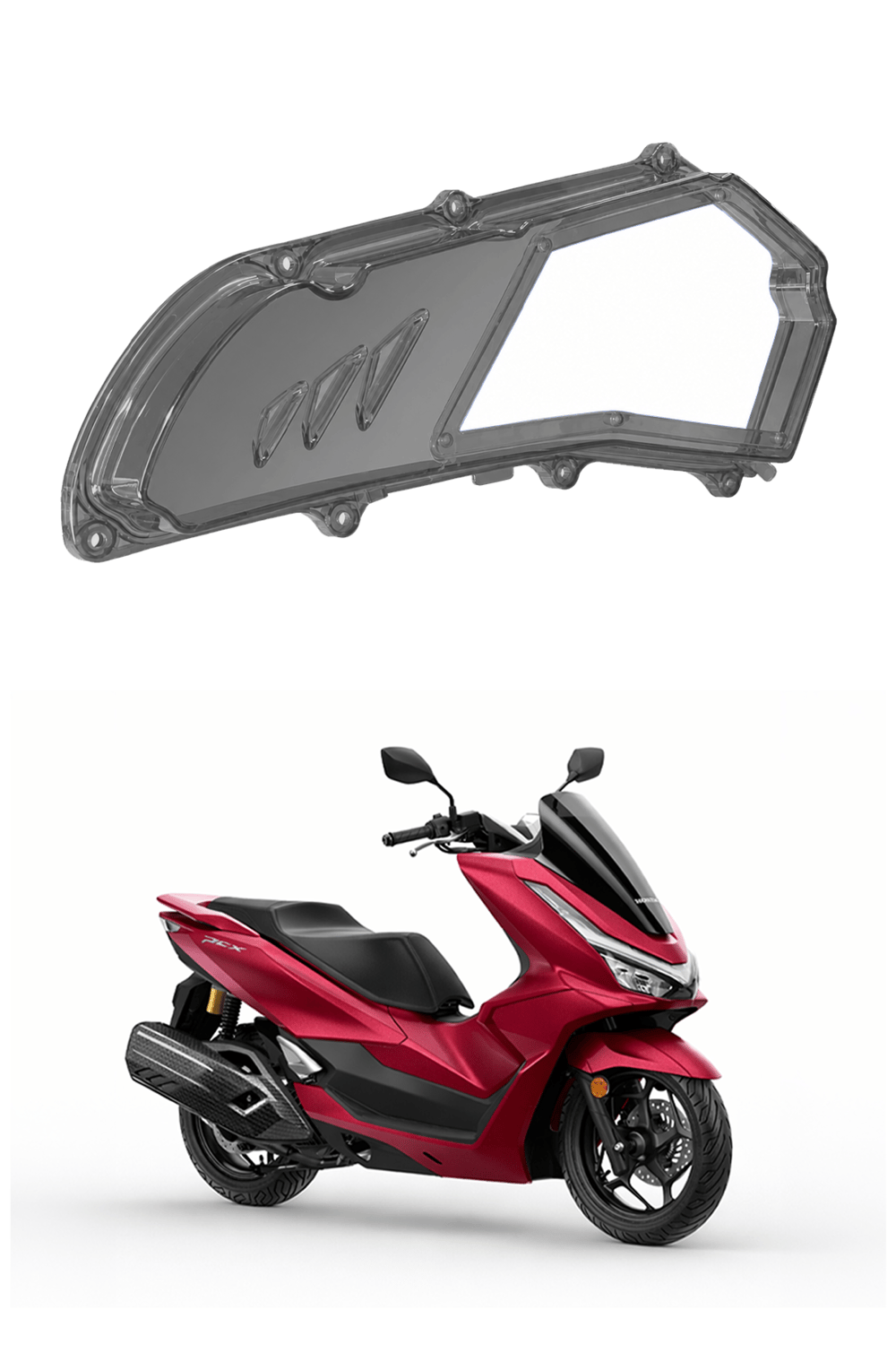 Honda Pcx Uyumlu Hava Filtresi Kapağı V2 2021-2026 Füme