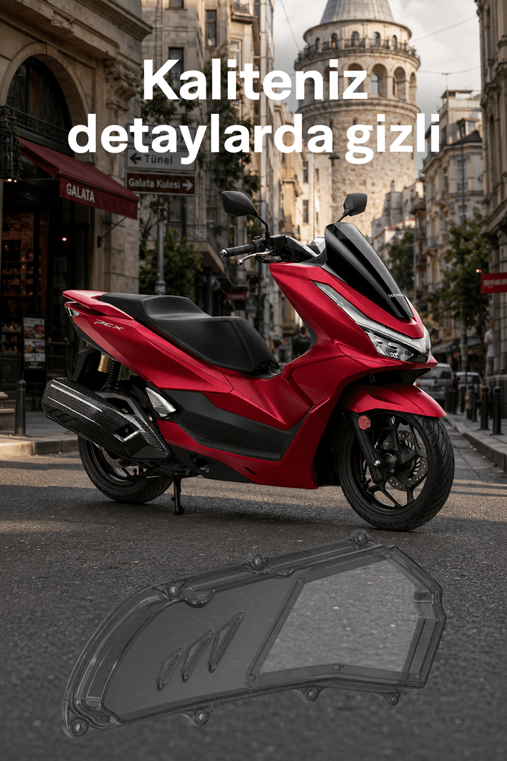 Honda Pcx Uyumlu Hava Filtresi Kapağı V2 2021-2026 Füme
