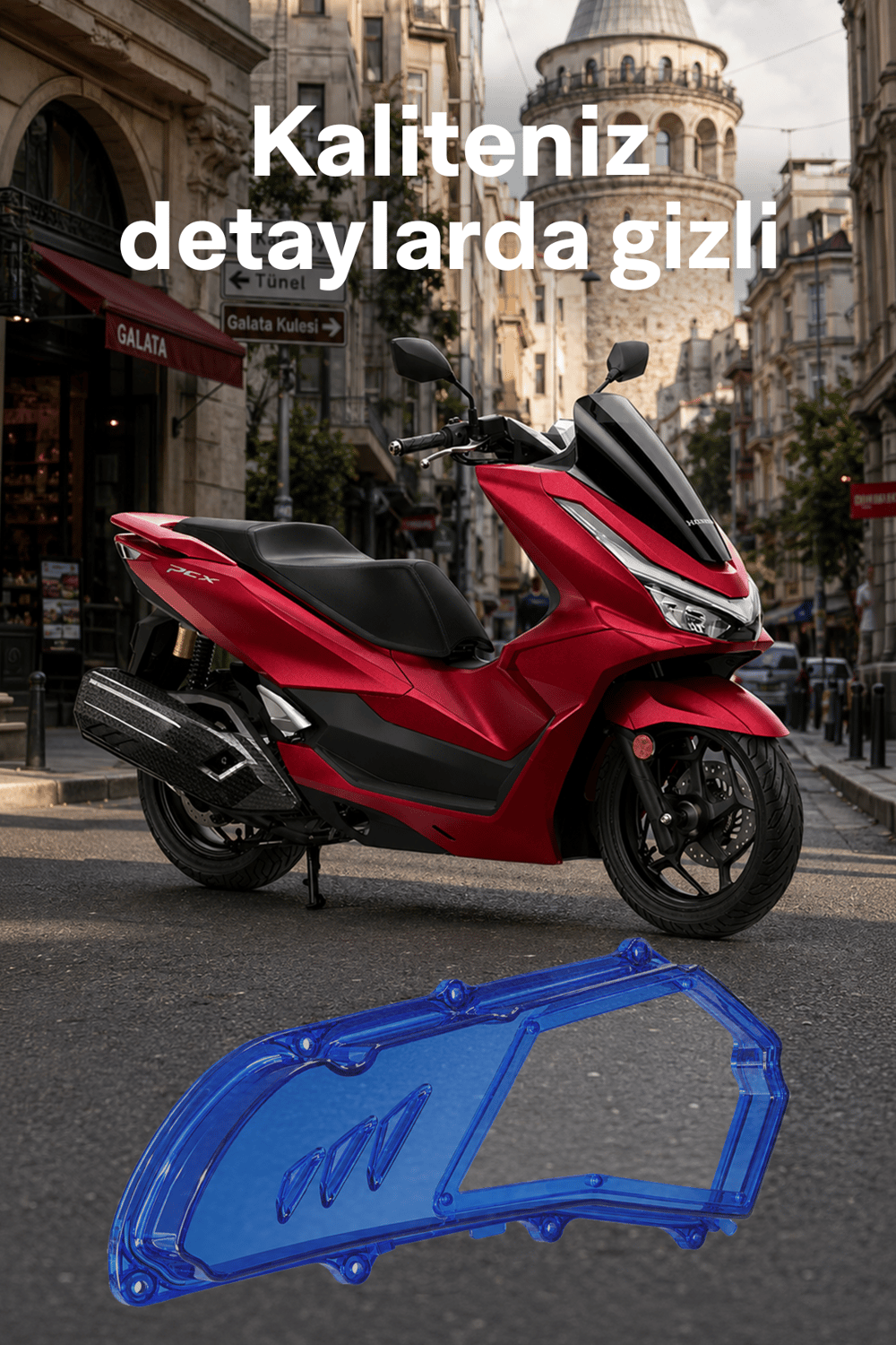 Honda Pcx Uyumlu Hava Filtresi Kapağı V2 2021-2026 Mavi