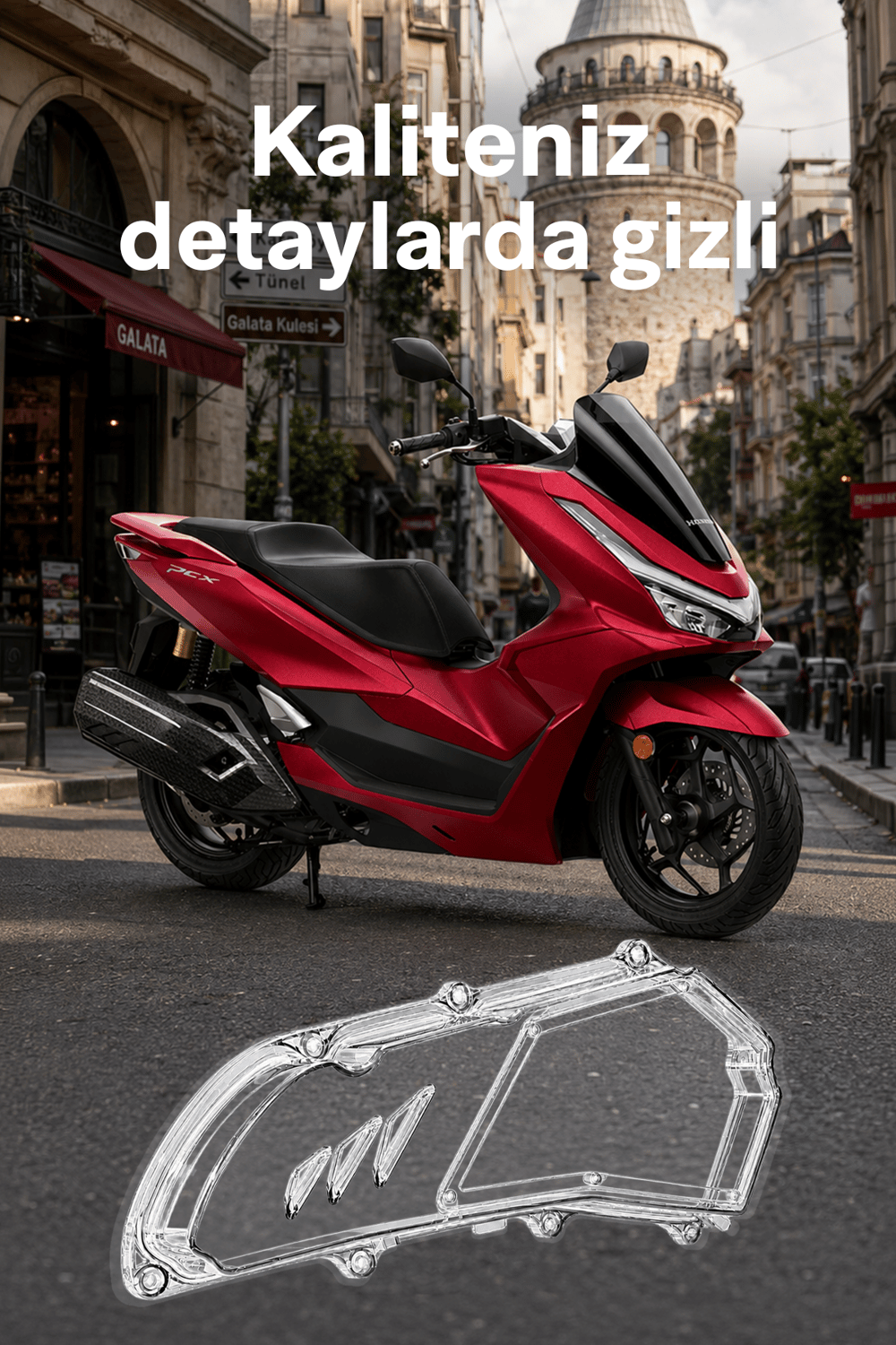 Honda Pcx Uyumlu Hava Filtresi Kapağı V2 2021-2026 Şeffaf