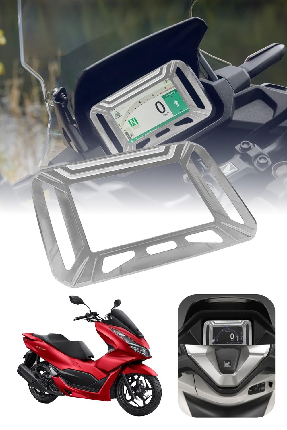 Honda Pcx Uyumlu Kadran Çerçevesi 2025-2026 Cnc Titanyum