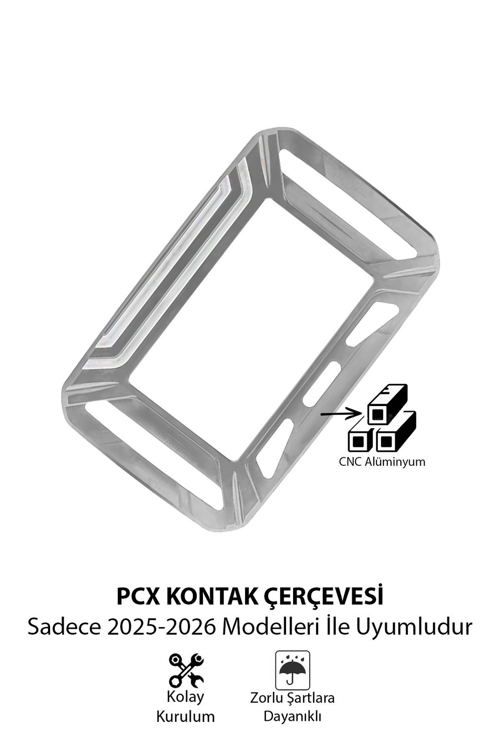 Honda Pcx Uyumlu Kadran Çerçevesi 2025-2026 Cnc Titanyum