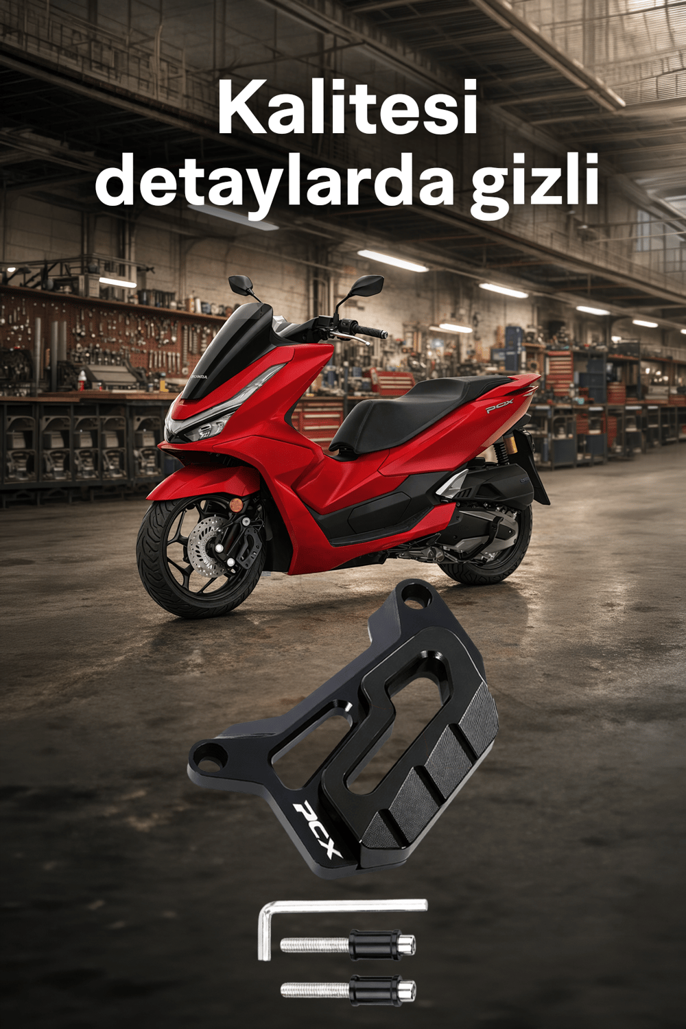 Honda Pcx Uyumlu Kaliper Koruyucu 2021-2026 Cnc Siyah
