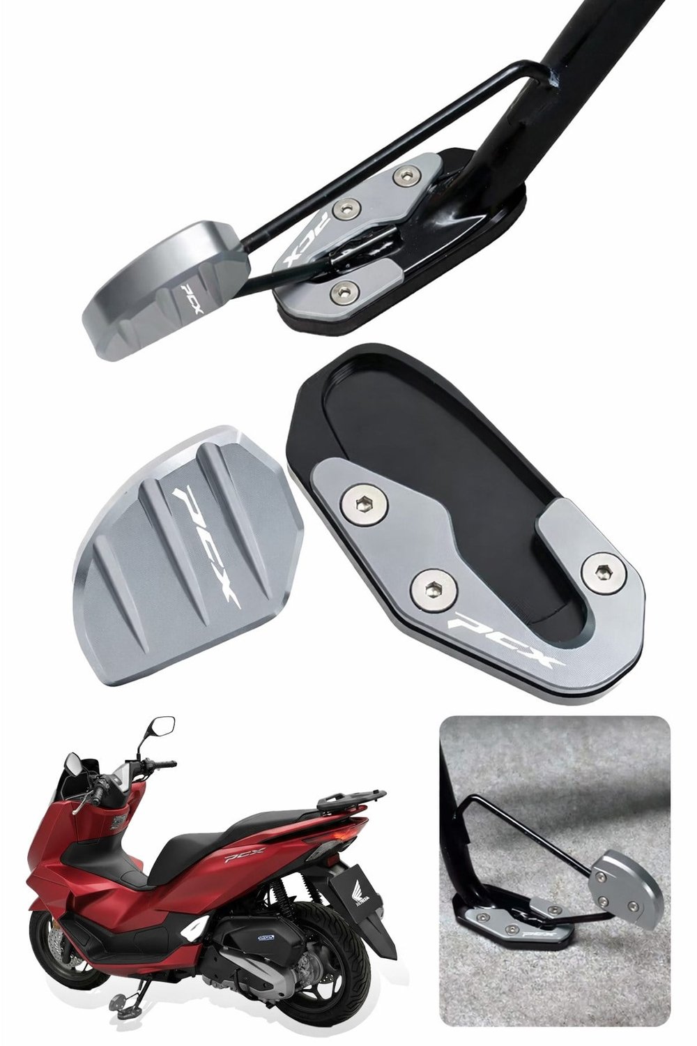Honda Pcx Uyumlu Kaz Ayağı Koruyucu Seti 2021-2026 Cnc Titanyum