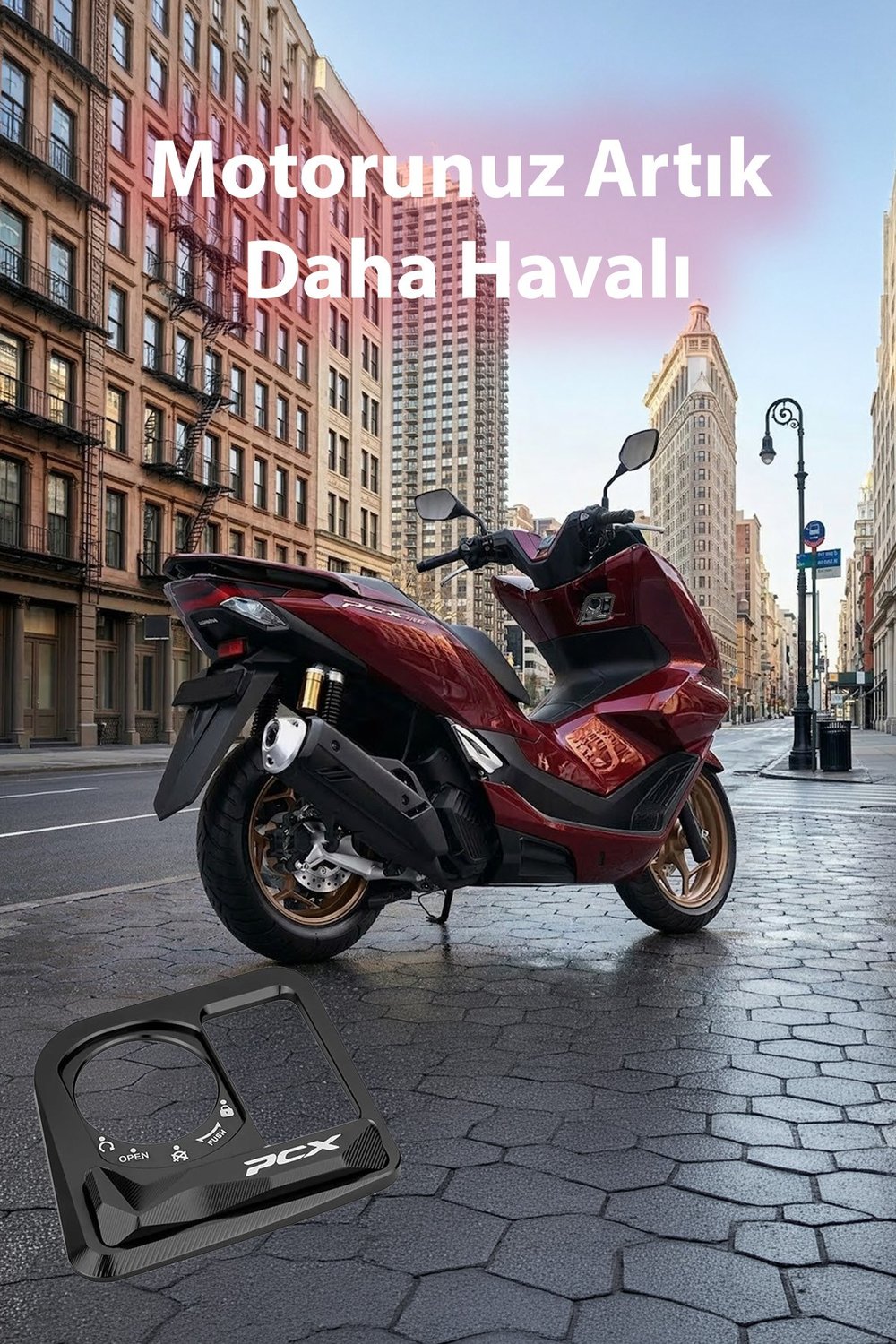 Honda Pcx Uyumlu Kontak Çerçevesi 2021-2026 Cnc Siyah