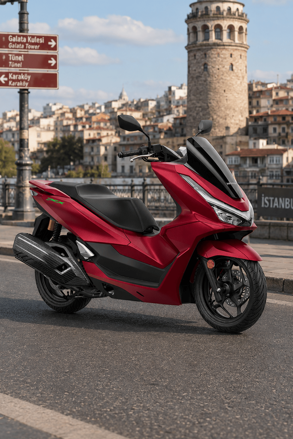 Honda Pcx Uyumlu Logo Sticker 2021-2026 Yeşil