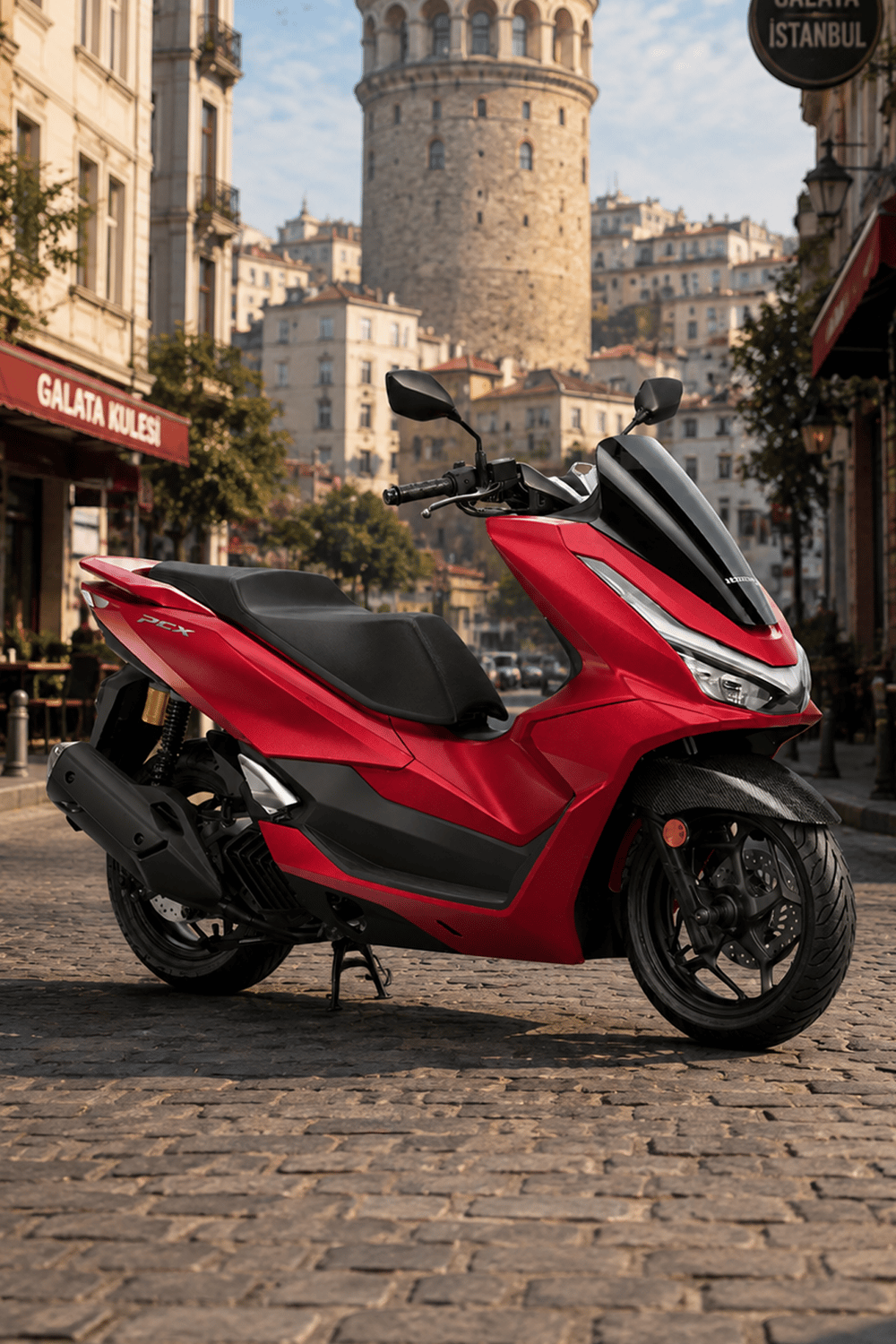 Honda Pcx Uyumlu Ön Çamurluk 2021-2026 Karbon Desen