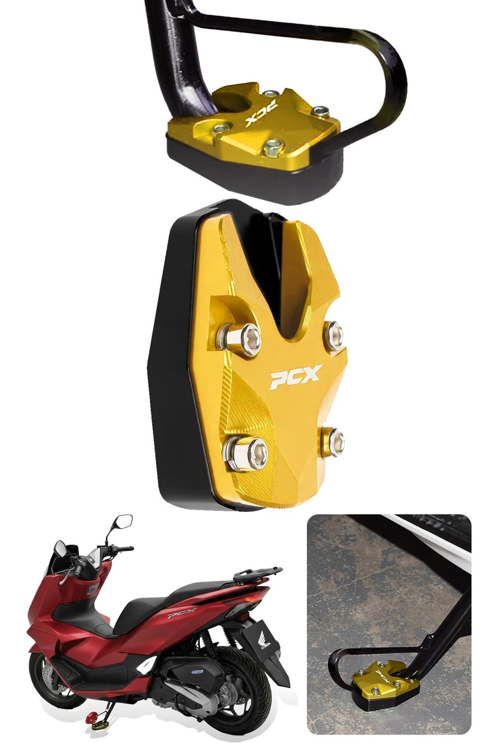 Honda Pcx Uyumlu Orta Ayak Koruyucu 2021-2026 Cnc Gold