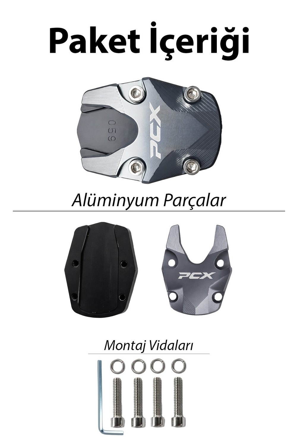 Honda Pcx Uyumlu Orta Ayak Koruyucu 2021-2026 Cnc Titanyum