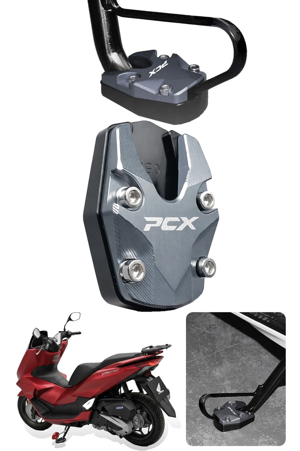 Honda Pcx Uyumlu Orta Ayak Koruyucu 2021-2026 Cnc Titanyum