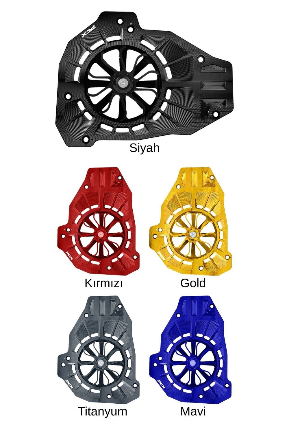 Honda Pcx Uyumlu Pervaneli Radyatör Koruması 2021-2026 Cnc Siyah