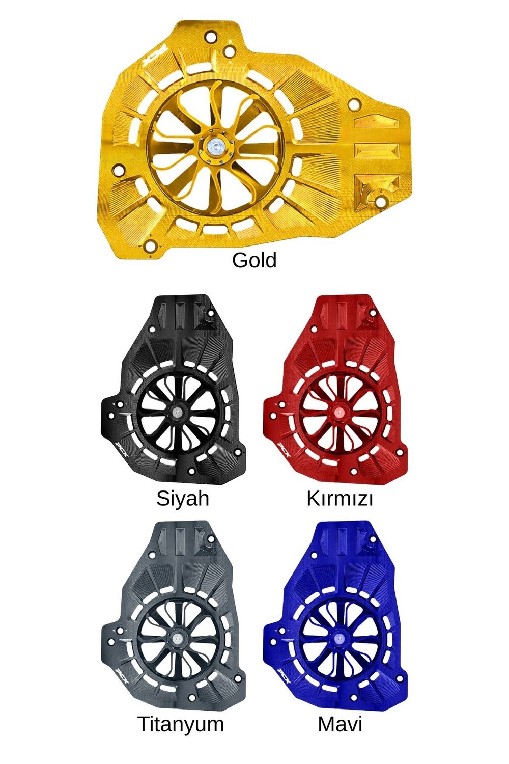 Honda Pcx Uyumlu Pervaneli Radyatör Koruması 2021-2026 Cnc Gold
