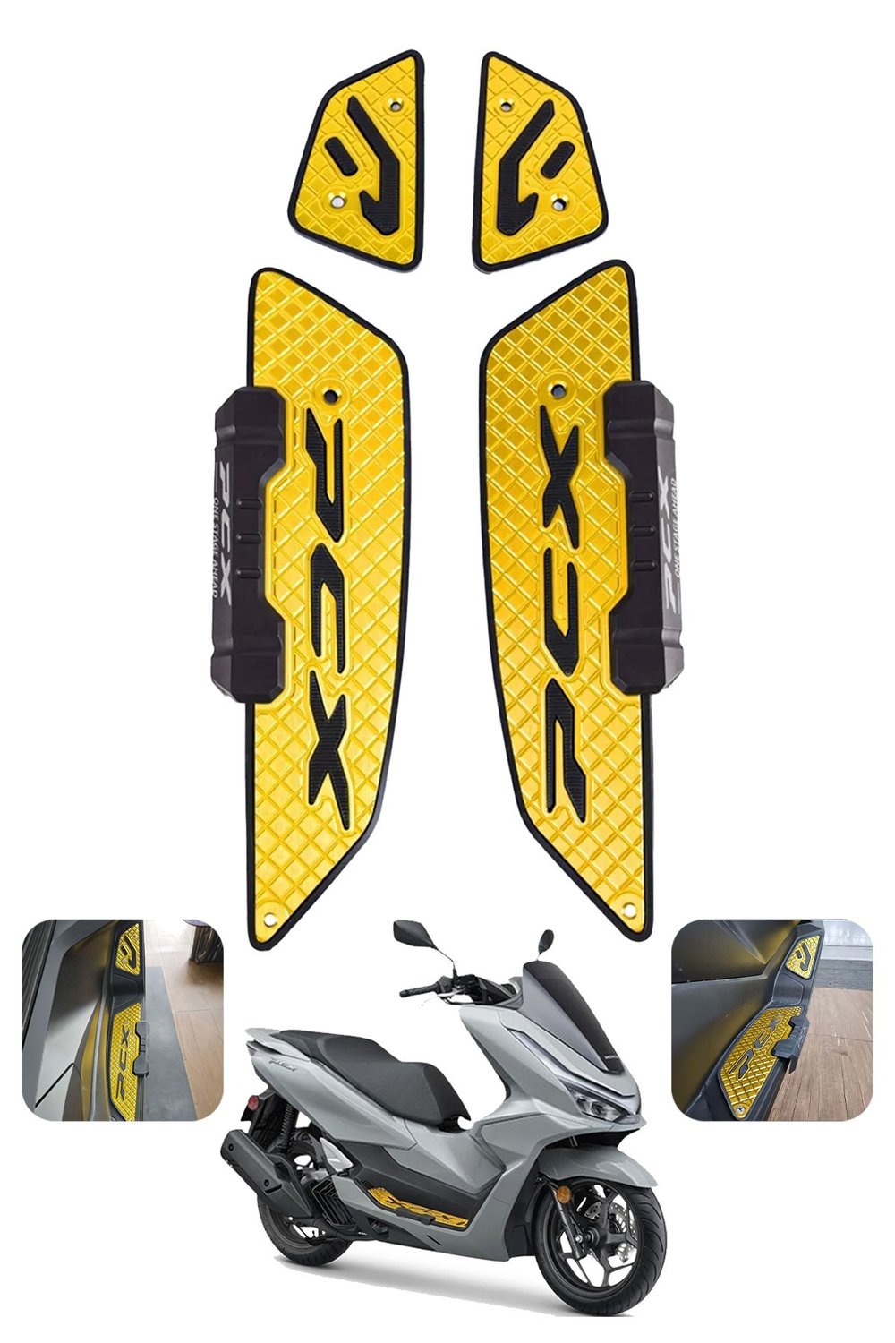 Honda Pcx Uyumlu Premium Basamak Seti 2025-2026 Cnc Gold