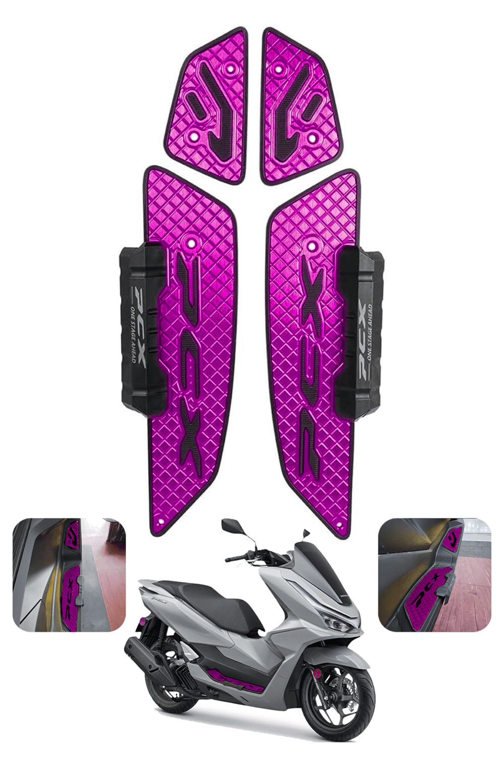 Honda Pcx Uyumlu Premium Basamak Seti 2025-2026 Cnc Mor