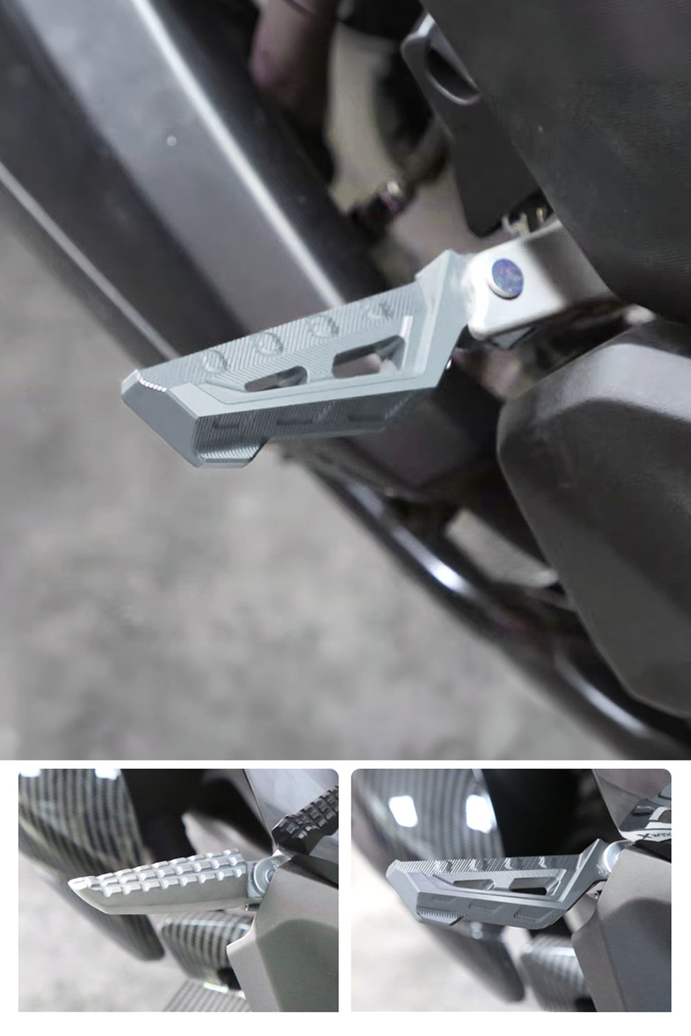 Universal Motosiklet Artçı Ayak 130mm Cnc Titanyum