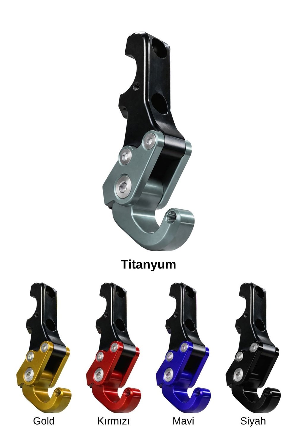 Universal Motosiklet Askı Aparatı Ayak 115mm Cnc Titanyum