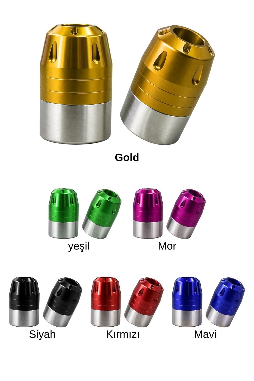 Universal Motosiklet Gidon Denge Topuzu Vidalı Cnc Gold