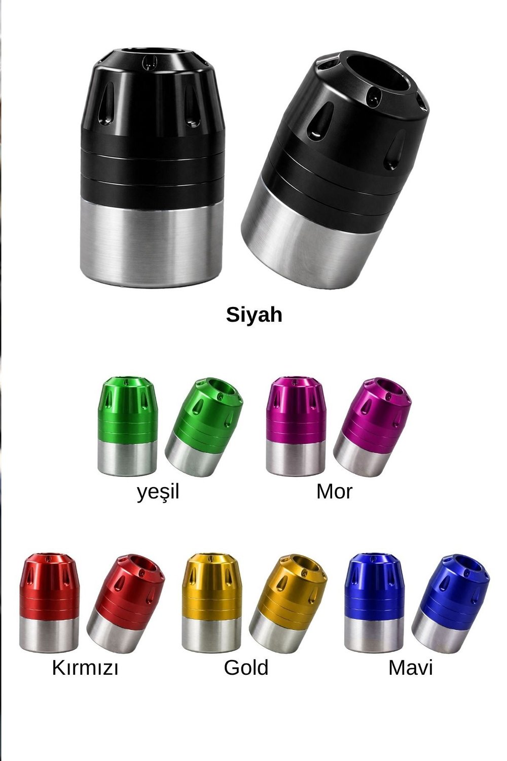 Universal Motosiklet Gidon Denge Topuzu Sıkıştırma Cnc Siyah