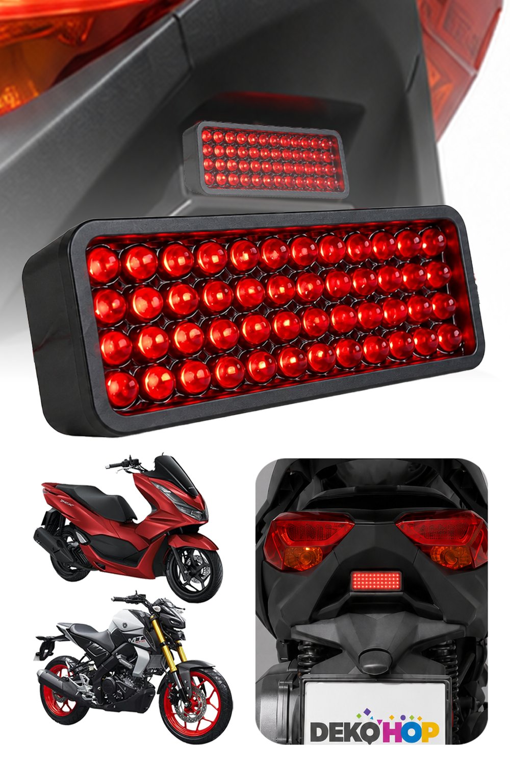 Universal Motosiklet Led Kedi Gözü 44 Ledli