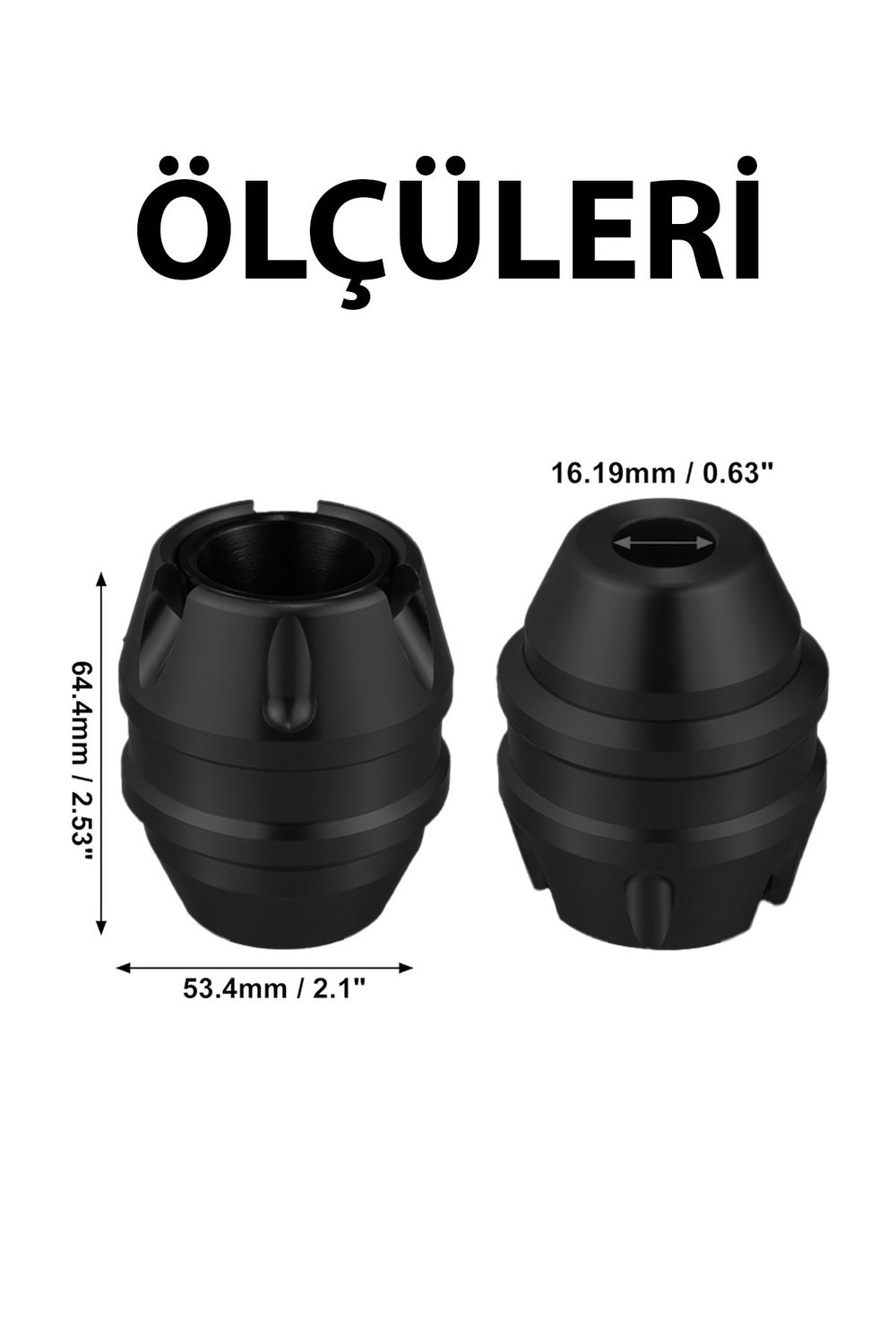 Universal Motosiklet Mil Koruma Takozu Cnc Siyah