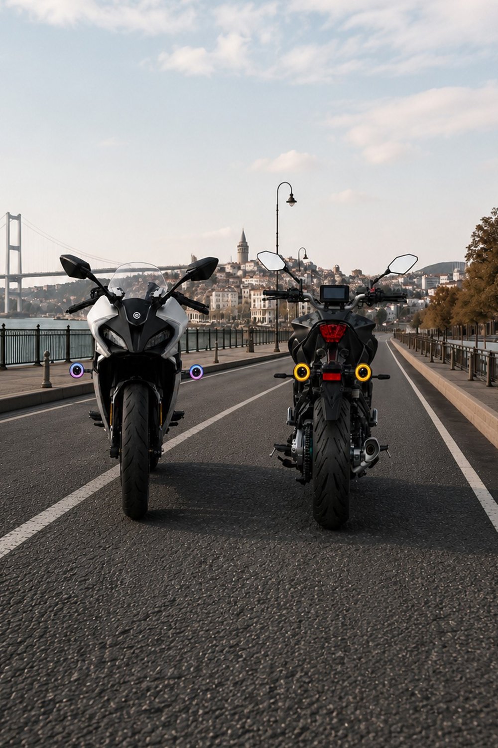 Universal Sinyal Ledi Rgb ve Amber Renk Mercekli Yuvarlak Kasa Vidalı | Tüm Motosikletler İle Uyumlu